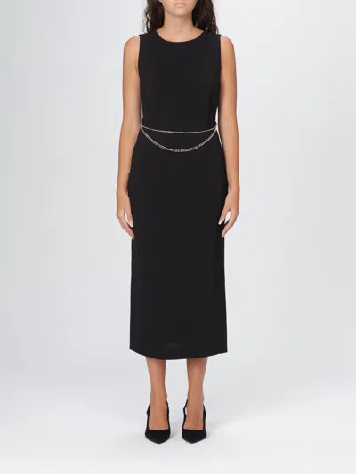 Twinset Vestido Midi - Negro In Black