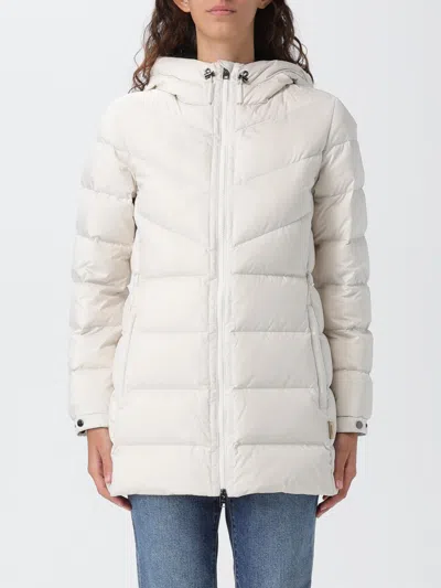Woolrich Shirley Down Jacket In Microfiber In White
