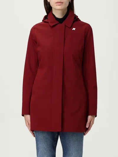 K-way Mathy Hooded Jacket In Burgundy