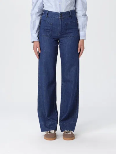 Apc Jeans A. P.c. Woman Color Indigo In Blue