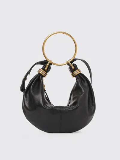 Chloé Chloè Hobo Bag Grained Leather Bag In Black