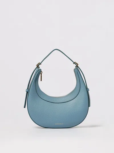 Coccinelle Zip-fastening Leather Shoulder Bag In Blue