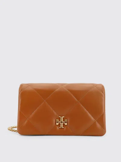 Tory Burch Kira Matelassé Leather Shoulder Bag In Brown