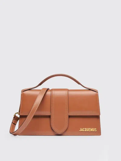 Jacquemus Le Grand Bambino In Smooth Leather In Brown