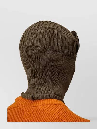 C.p. Company C.p.company Extrafine Merino Wool Goggle Balaclava In Brown