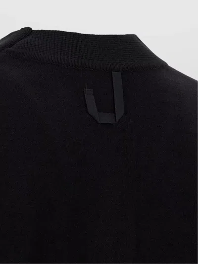 Jacquemus Men Black V-neck Cardigan With J Logo On The Back In Wool Man