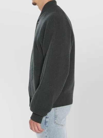 Jacquemus Le Cardigan Pallone In Wool And Cashmere In Green