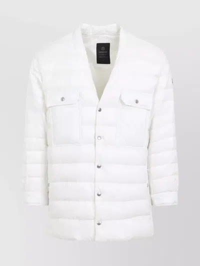 Moncler Rick Owens Outerwear Jacket Mu02d2f01 In White