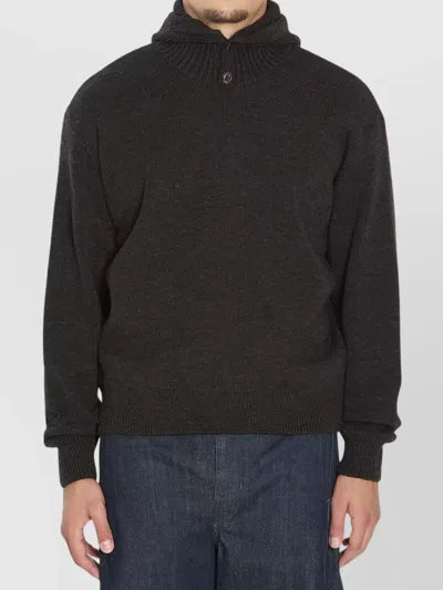 Lemaire Hooded Sweater Clothing In Gray