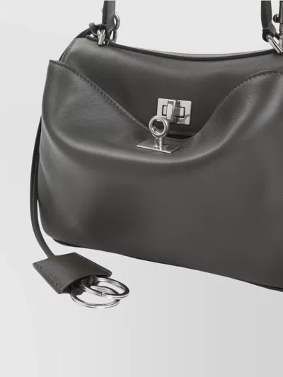 Balenciaga Ganni Shimmery Foil Denim Mini Dress