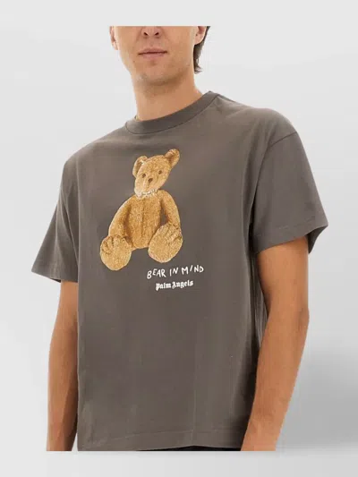 Palm Angels Bear In Mind T-shirt In Brown