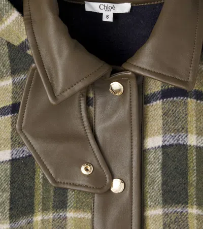 Chloé Plaid Coat In Multi