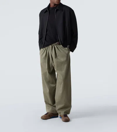 Loewe Ballet Runner 2.0 Leather-trimmed Checked Wool Sneakers In Multi