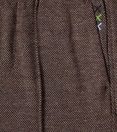 Scotch & Soda Herringbone Pants In Brown