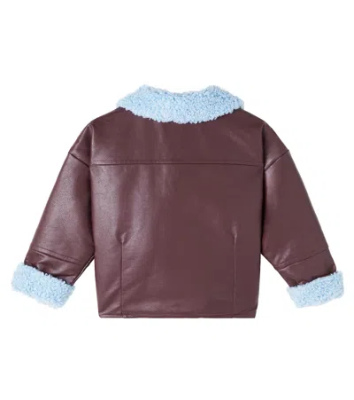 Scotch & Soda Leather-effect Jacket In Multi