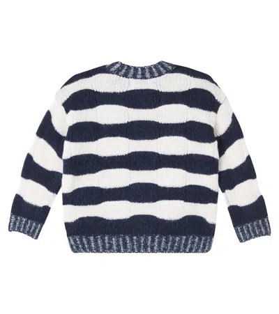 Scotch & Soda Striped Sweater In White