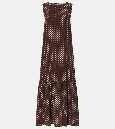 波点真丝中产连衣裙