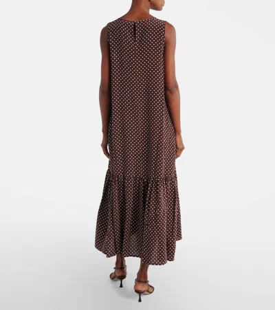 波点真丝中产连衣裙