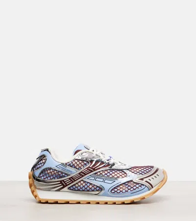 Bottega Veneta Orbit Sneakers Contrast Stitching Mesh Panels Rubber Sole In Multi