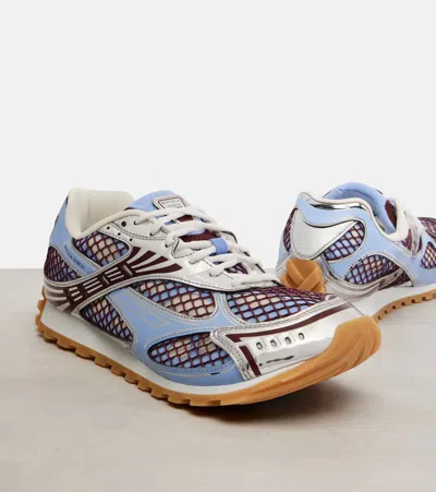 Bottega Veneta Orbit Sneakers Contrast Stitching Mesh Panels Rubber Sole In Multi