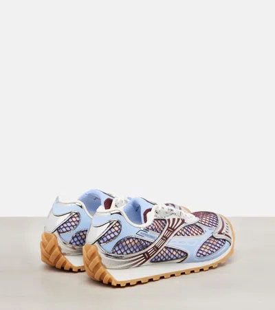 Bottega Veneta Orbit Sneakers Contrast Stitching Mesh Panels Rubber Sole In Multi