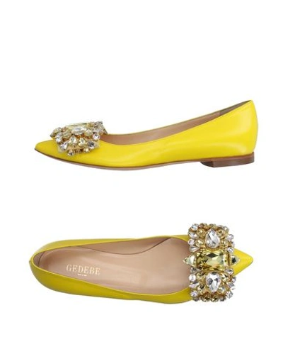 Gedebe Ballet Flats In Yellow