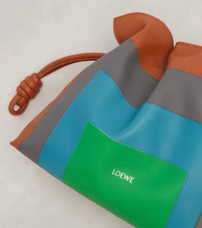 Loewe X Albers Flamenco Medium Clutch Bag In Nappa Leather In Multi