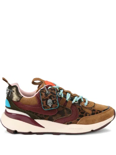 Kurt Geiger Kurt Runner Leopard-print Leather Sneakers In Multi