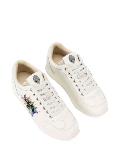 Kurt Geiger Leather Islington Eye Low-top Sneakers In Yellow