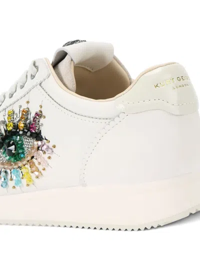 Kurt Geiger Leather Islington Eye Low-top Sneakers In Yellow