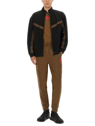 Hugo Boss High Collar Sweater Featuring Stripe Detail In Multi