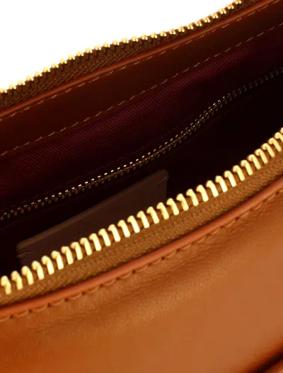 Coccinelle Chain Strap Shoulder Bag In Brown