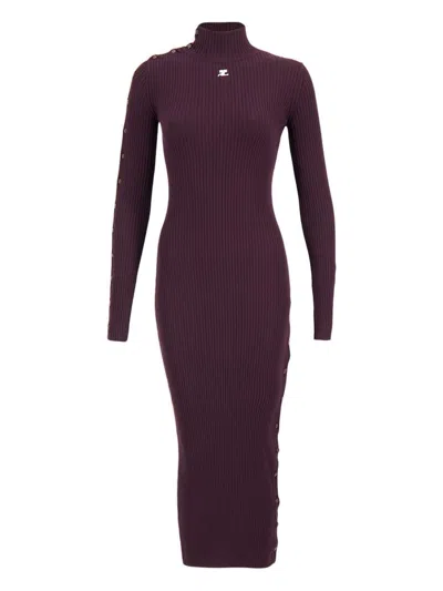 Courrèges Courreges Dresses Purple In Brown
