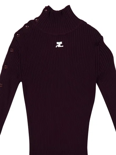 Courrèges Courreges Dresses Purple In Brown