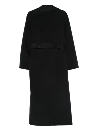 Alberta Ferretti Women Long Coat In Blue