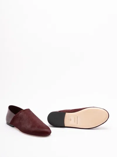 Alberta Ferretti Refined Black Calf Leather Shoes In Brown