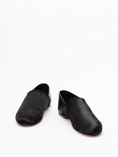 Alberta Ferretti Logo-debossed Leather Loafers In Multi