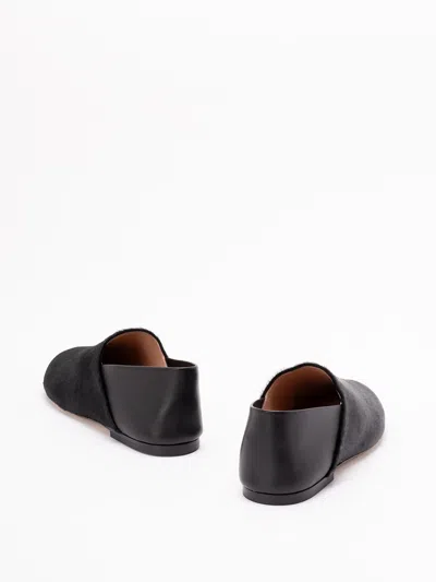 Alberta Ferretti Logo-debossed Leather Loafers In Multi