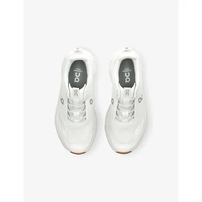 On Be Kids' Cloudnova Youth Woven Trainers Eur 37.5 /4.5 Uk In White