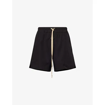 Fear Of God Black Stretch Nylon Blend Bermuda Shorts In Black