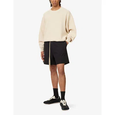 Fear Of God Black Stretch Nylon Blend Bermuda Shorts In Black