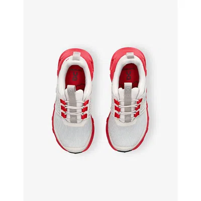 On White/red Kids' Cloudswift Mesh Trainers Eur 29 / 11 Uk In Animal Print