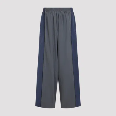 Balenciaga Sporty Trousers Featuring Side Stripes In Blue