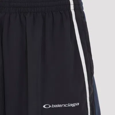 Balenciaga Sporty Trousers Featuring Side Stripes In Blue