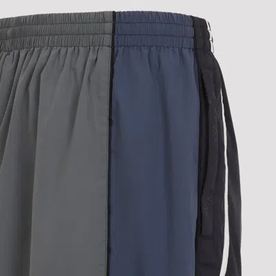 Balenciaga Sporty Trousers Featuring Side Stripes In Blue