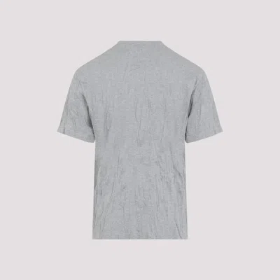 Bottega Veneta Graphic Rabbit-print Crushed Cotton Jersey T-shirt In Gray