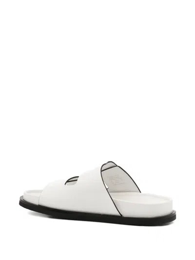 Tory Burch T Lock Sport Slides Cloud In White