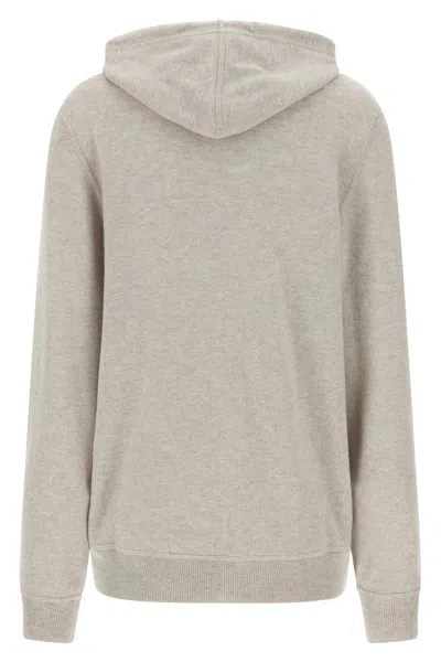 Brunello Cucinelli Men Cashmere Hoodie In Gray