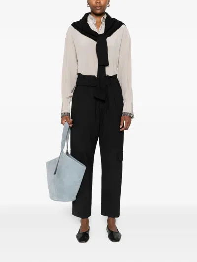 Brunello Cucinelli Sequin-embellished Silk Shirt In Multi