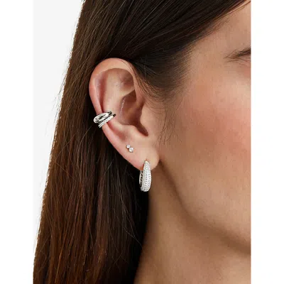 Carat London Womens Baby Sterling-silver And Cubic Zirconia Ear Cuff In Silver